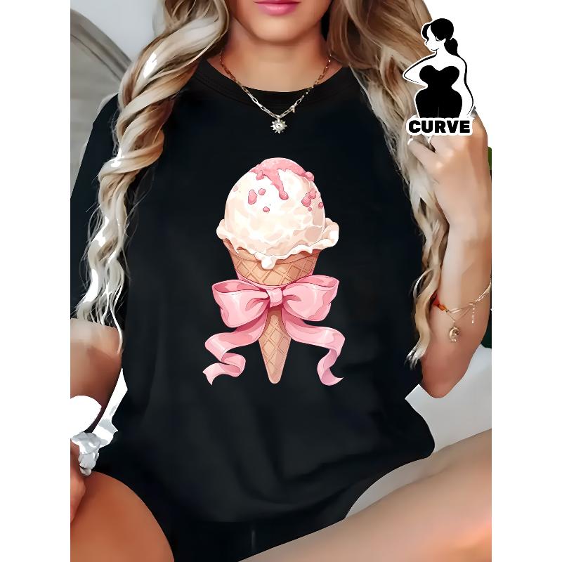 

Trendy Print Polyester Women s Athletic Short Sleeve Top Moisture Wicking XXL чорний