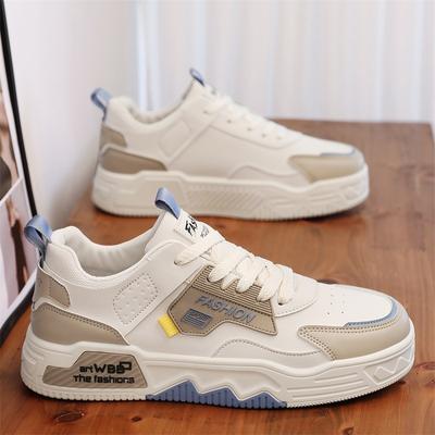 2024 Sommer Mode Schuhe Leder Spleiß Sport Herrenschuhe Dicke Sohle Erhöhen Mesh-Oberfläche Atmungsaktiv Lässige Board-Schuhe
