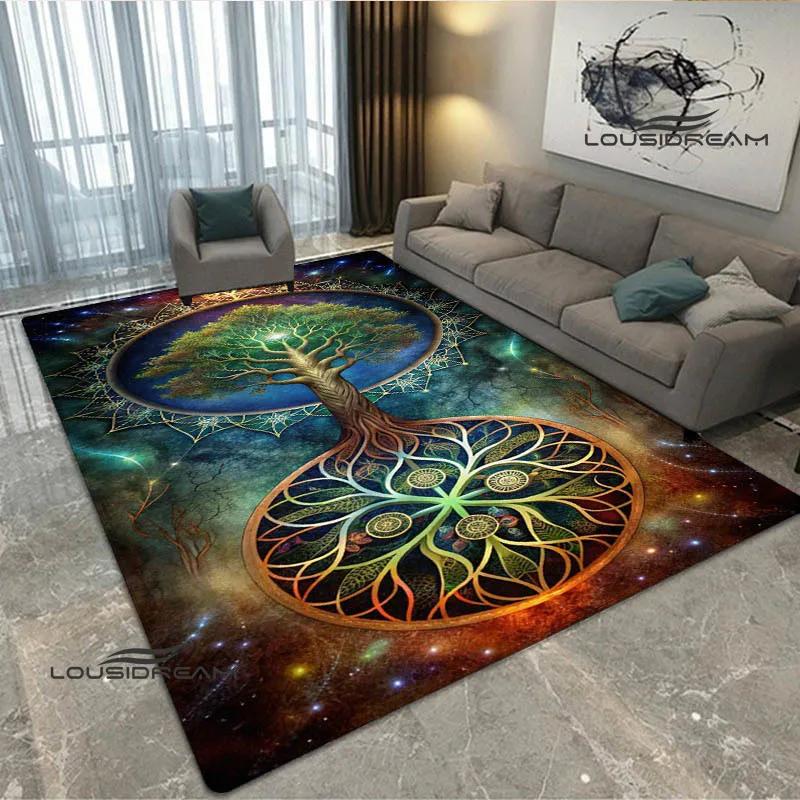 Tree of Life printed carpet kitchen mats Non -slip carpet outdoor carpets area rug bedroom decor pink room decor birthday gift