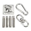 Hammock Hanging Kit Stainless Steel Swing Ceiling Mount Set Swivel Hangers for Yoga Swing Sandbag