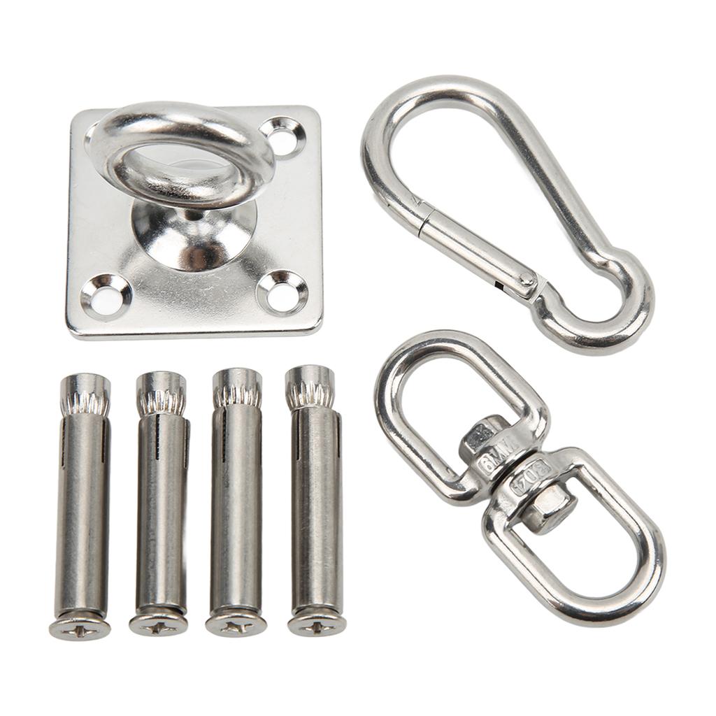 Hammock Hanging Kit Stainless Steel Swing Ceiling Mount Set Swivel Hangers for Yoga Swing Sandbag