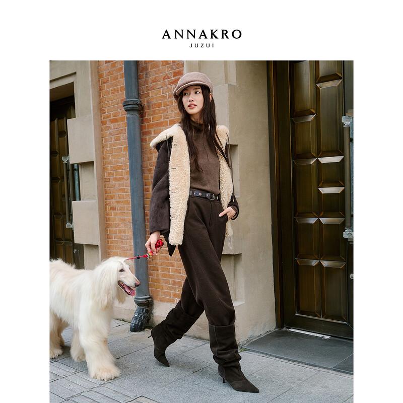 Jiu Zi Anna Kou Women's Reversible Hooded Wool-Lined Barn Coat