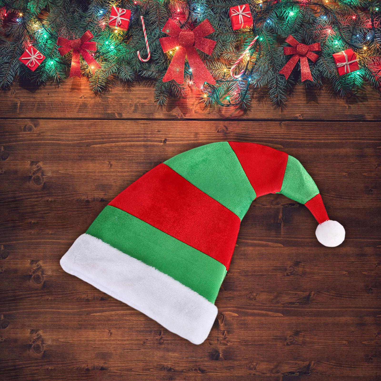 Christmas Hat Funny Hats Cap Novelty Photo Prop Men Women Headwear Headdress for Xmas Stage 30x40cm