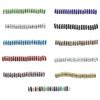 50 Pieces Rhinestone Rondelle with Large Hole Handmade Spacer Beads Crystal Multi-colors Loose Bead Bracelet Necklace