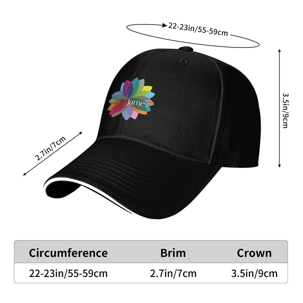 James Band Sun Baseball Cap Summer Unisex-Teens Custom Logo Trucker Hat High Quality Y2k Funny Kpop Rock Baseball Caps