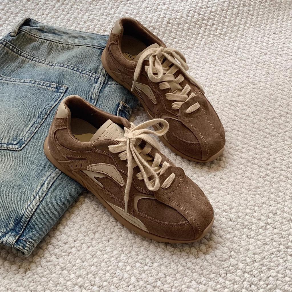 Retro German training shoes flat casual shoes children's models 2025 autumn and winter new popular fashion versatile sports Forrest Gump shoes