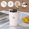 Stainless Steel Mug with Lid & Spoon - Perfect for Coffee, Tea, or Travel