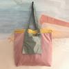 Reusable Foldable Shopping Bag Large Capacity Drawstring Handbag Durable Tote Bag  Outdoor