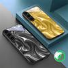 The Golden Silk of Waves Suitable for Samsung Galaxy S26 Ultra S20 FE S21 S22+ 23 Plus S24 Ultra 25 Edge Black Glass Phone Casee