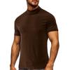 High Collar Bottomed Men'S Short Sleeved Men'S Fashion Casual Top T-Shirt