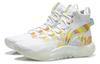 Li Ning Badfive 2 Basketball Shoes Men's High Top Standard White/Dark Yellow/Light Blue ABFR001-3