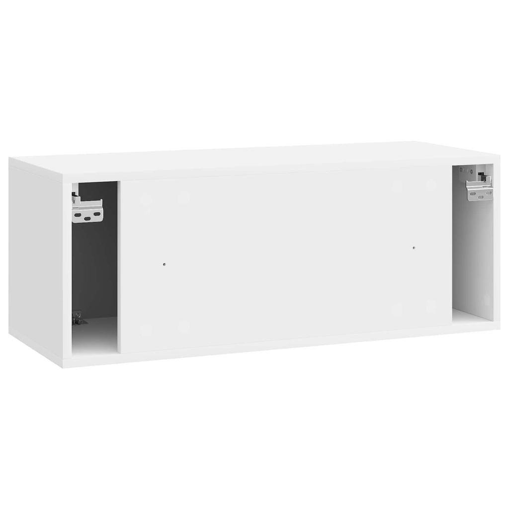 Wall Mounted TV Cabinet 78.5 x 31 x 30 cm High Gloss White