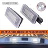 2pcs LED License Number Plate Light Lamp For Citroen C4 C5 For Peugeot 207 CC 208 2008 308 II T9 Hatchback SW 3008