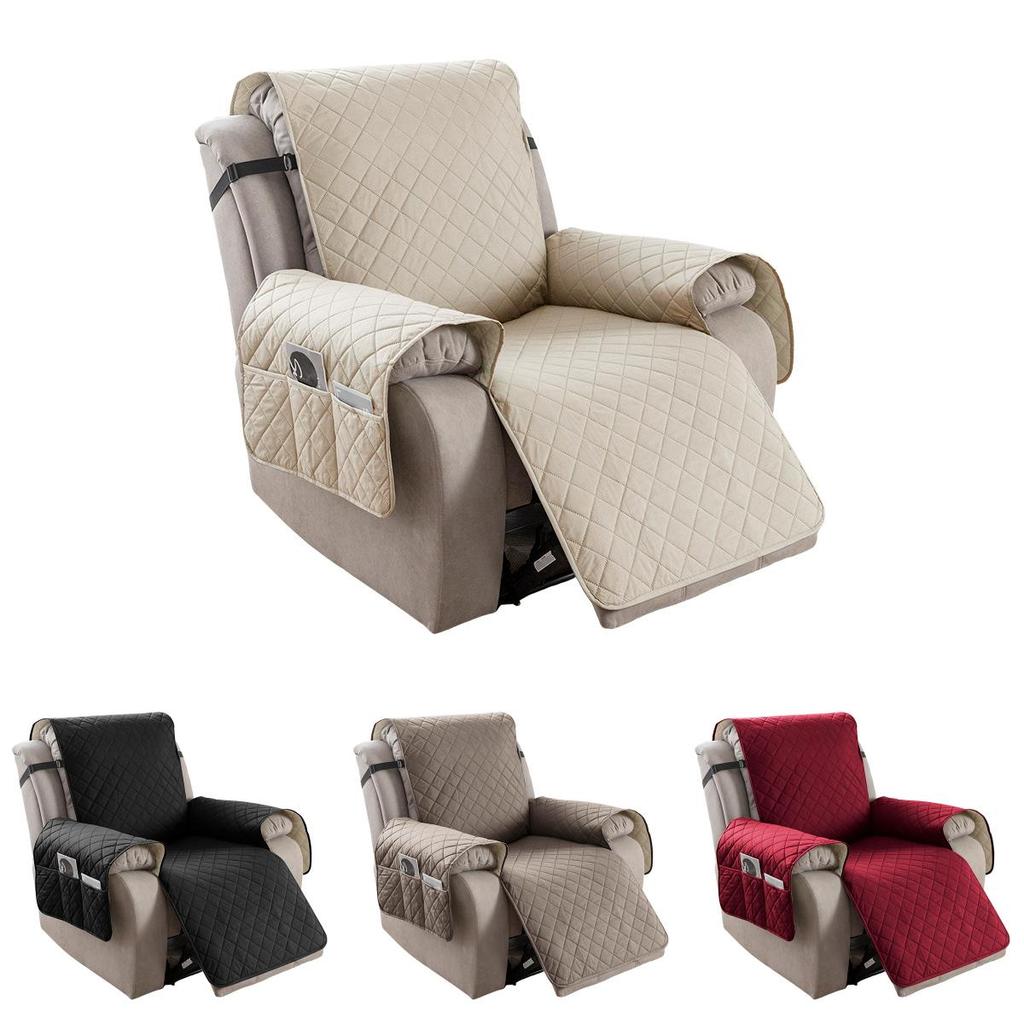 Universal Polyester Square Pattern Sofa Cushion For Single Double Triple Seat Lounge Chair Protector