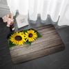 Kitchen Mat with Sunflower Pattern Hallway Non-slip Rug Suitable for Kitchen Living Room Porch Balcony Spring Home Decor Welcome
