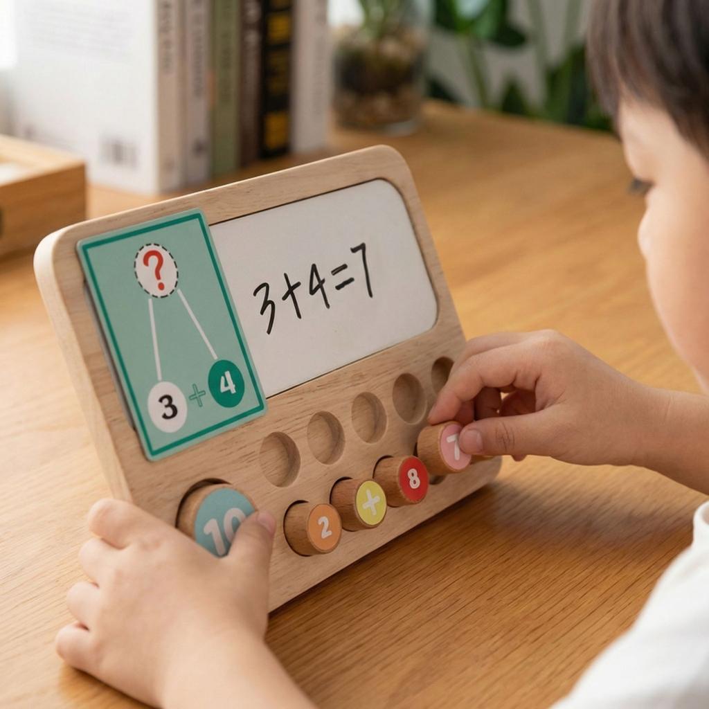 Children's Wooden Early Education, Numerical Addition And Subtraction, Logical Thinking Training, Puzzle Toy