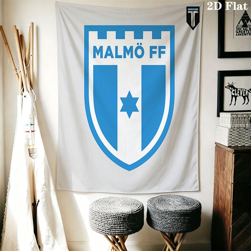 Malmö FF Wall Hanging Printed Fabric Blanket Decorative Tapestries for Bedroom Living Room Home Decor