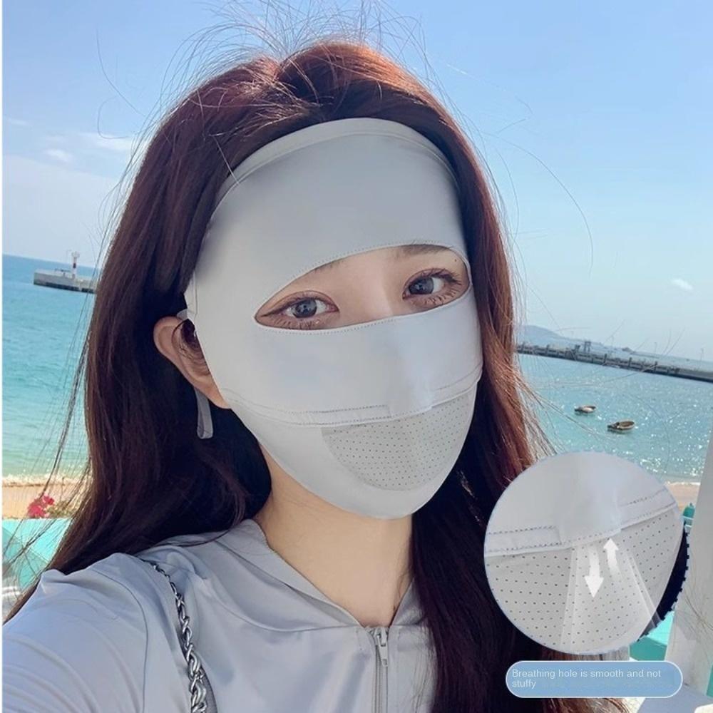 Breathable Sunscreen Mask Traceless Face Veil New Facial Gini  Outdoor Sports