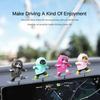 Interesting Car Interior Decoration Mini Cute Cartoon Skateboard Bear Central Control Screen Sliding Creative Car Ornaments