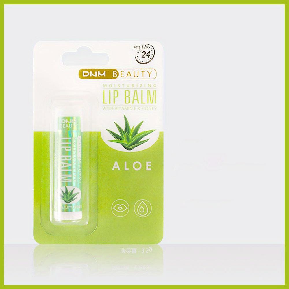 Fruit Flavor Lip Balm Set, Natural Finish, Alcohol-Free, All Skin Types, Unisex Adult, Gift Box with Coconut, Aloe, Strawberry, Lemon, Grape Flavors