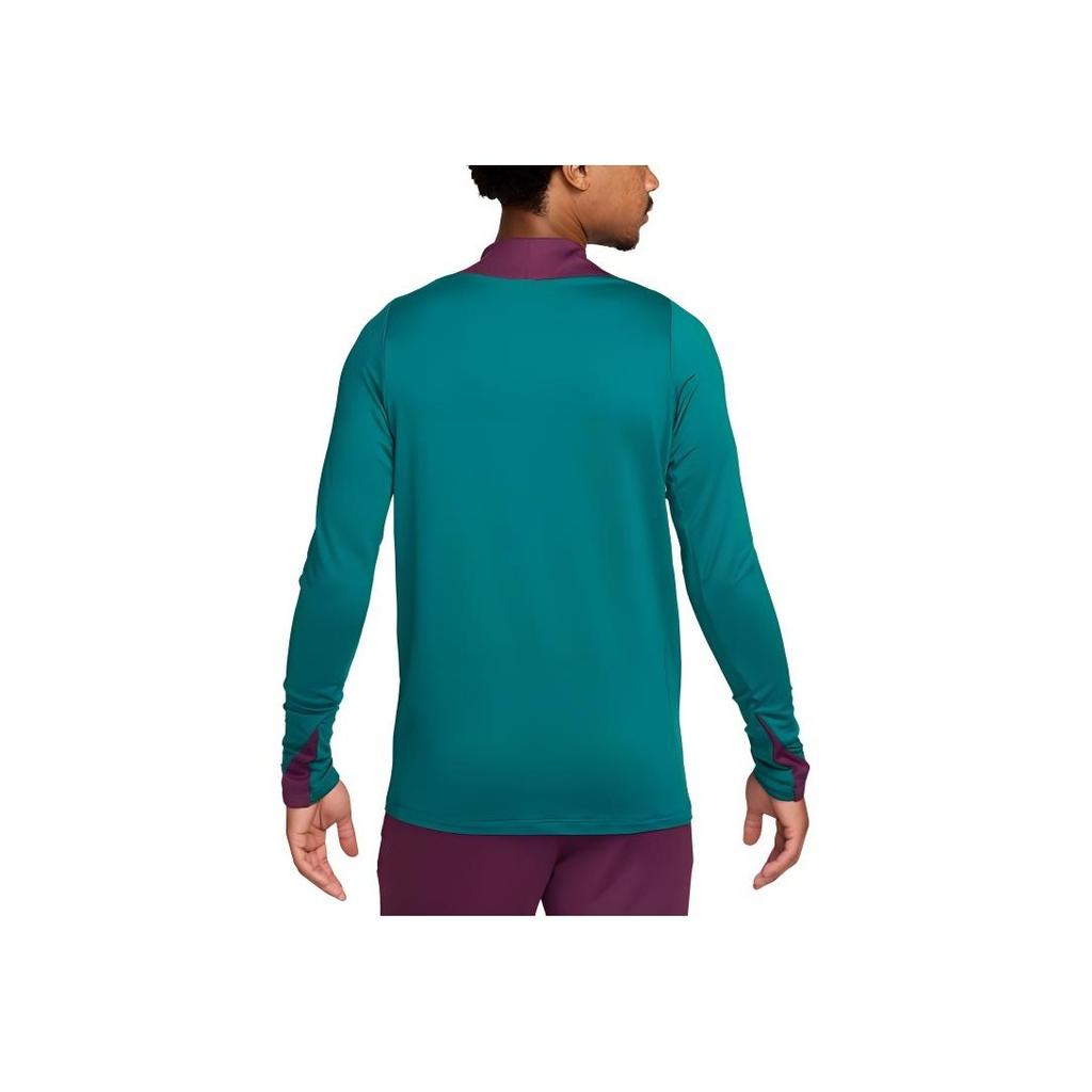 Nike Paříž Saint-Germain Strike Mikina s potiskem písmen Dlouhý rukáv Fotbalový dres Pánské topy Země-Modrá FN9841-382