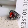 2026 Magic Pomegranate Ruby Ring Temperament Men's Fashion Trend Ring