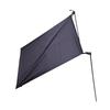 Sedia da Spiaggia Parasole Regolabile Pieghevole Portatile Sedia da Campeggio Tenda da Sole per Campeggio Pesca Picnic a Bordo Piscina Nero