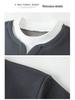 Men’s 2025 Autumn/Winter Long Sleeve Double Collar Patchwork Sweatshirt