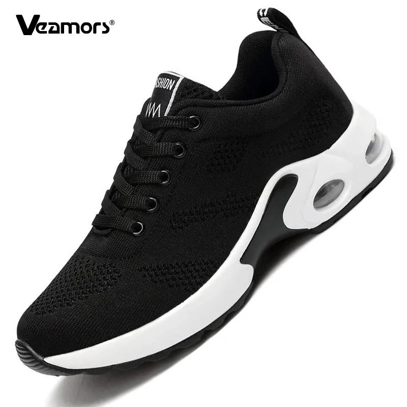 Breathable Mesh Women's Running Shoes Fashion Air-cushion Casual Sneakers Platform Shoes Fitness Dancing Sports Shoes