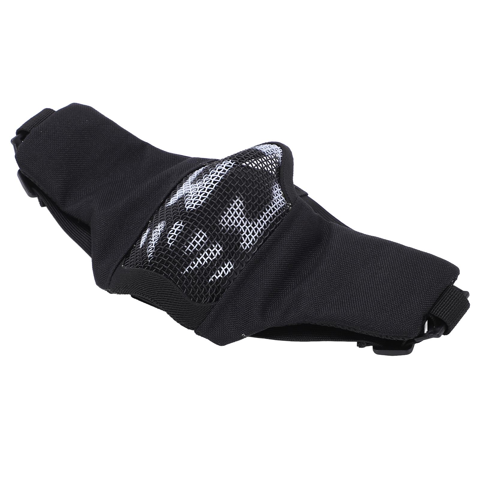 

Outdoor Half Face Breathable Steel Mesh Face Cover Military for CS Hunting Shooting