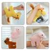 Cute Simulated Animal Horse Doll Wristband Bracelet Cartoon Spinning Tail Plush Soft Pony Decorative Interactive Toy