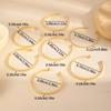 7 Pcs/Set Stackable Gold Color Bracelets Versatile Heart Prints Bracelets  Women
