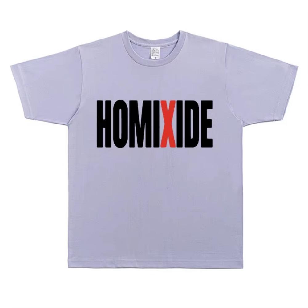 Rapper Homixide Gang Graphic T-shirt Playboi Carti Opium Merch Tshirt Men Women Hip Hop Oversized T Shirts Male  Tops Tees
