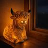 TK Practical Bestseller Highland Cow Lamp Resin Ornament