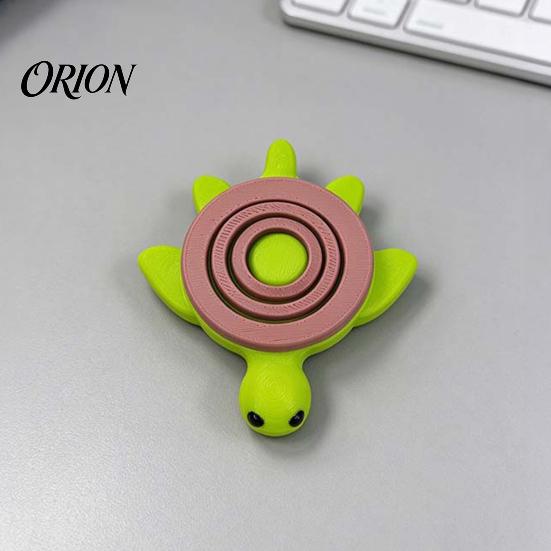 Sensory Desktop Ornaments 3D Printed Spinning Ladybug Figurine, Stress Relief Rotating Turtle Fidget Decorative Statues Toy, Animal Shape Desk