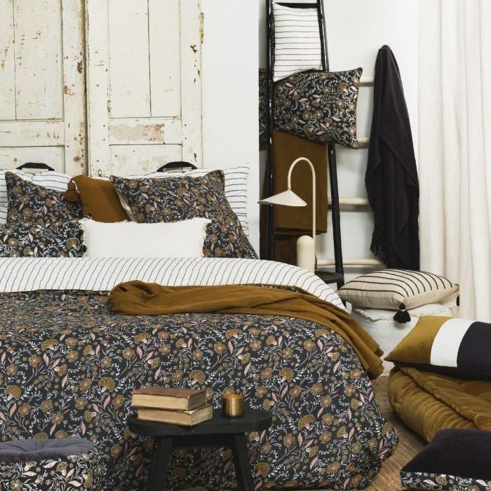 TODAY BEDDING SET - DUVET COVER 220X240 + 2 PILLOWCASES 63X63 - 100% COTTON 57 Threads - Marigold Indies