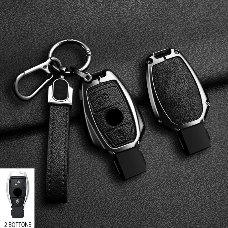 Zinc Alloy 2/3 Buttons for Mercedes Benz A B G R Class GLA GLK W176 W204 W251 W463 Car Remote Key Case Cover Fob Accessories