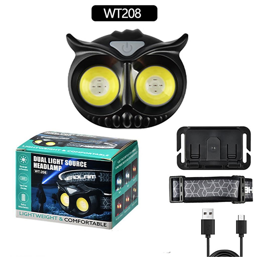 LED Kids Headlamp, COB Headlamp for Kids Boys Girls Flashlight Headlamp Battery Powered Lightweight Headlight Ideal Gift
