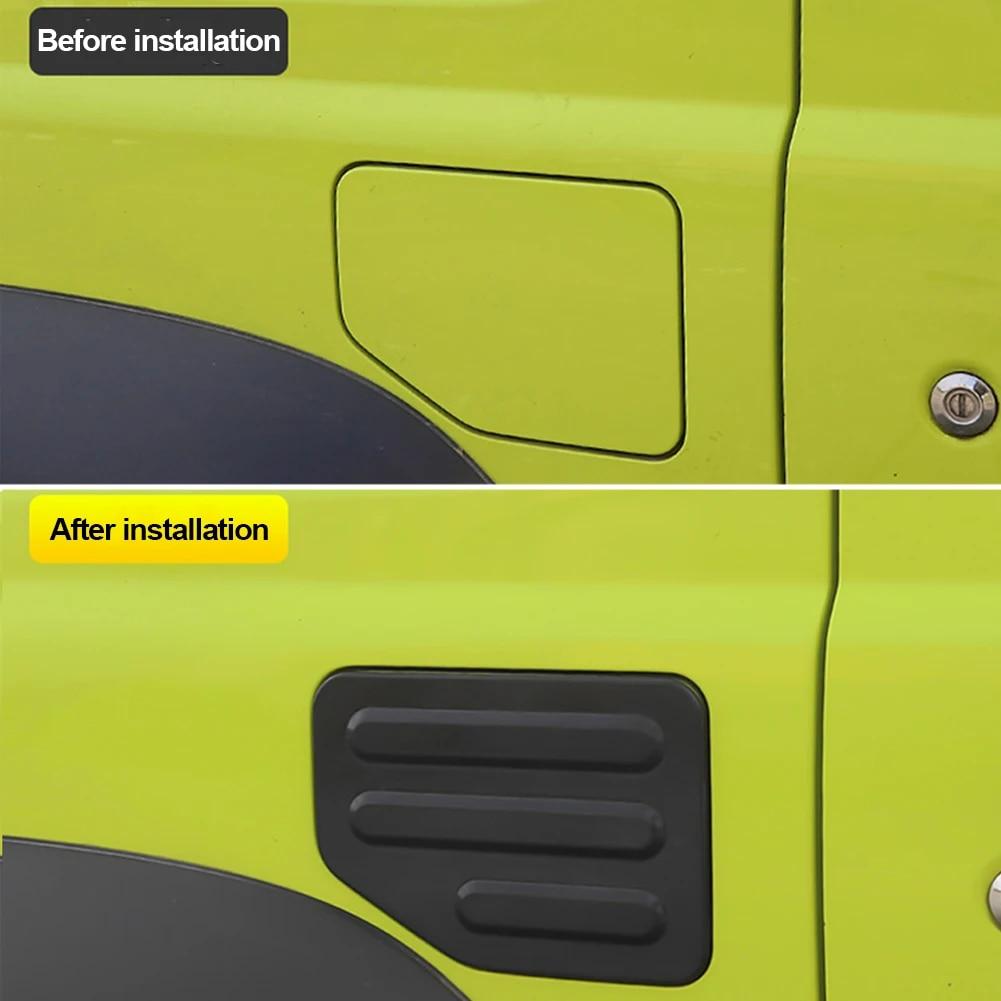 Car Fuel Filler Tank Cover Oil Fuel Tank Cap Cover Decoration Stickers For Suzuki Jimny JB64 JB74 2018