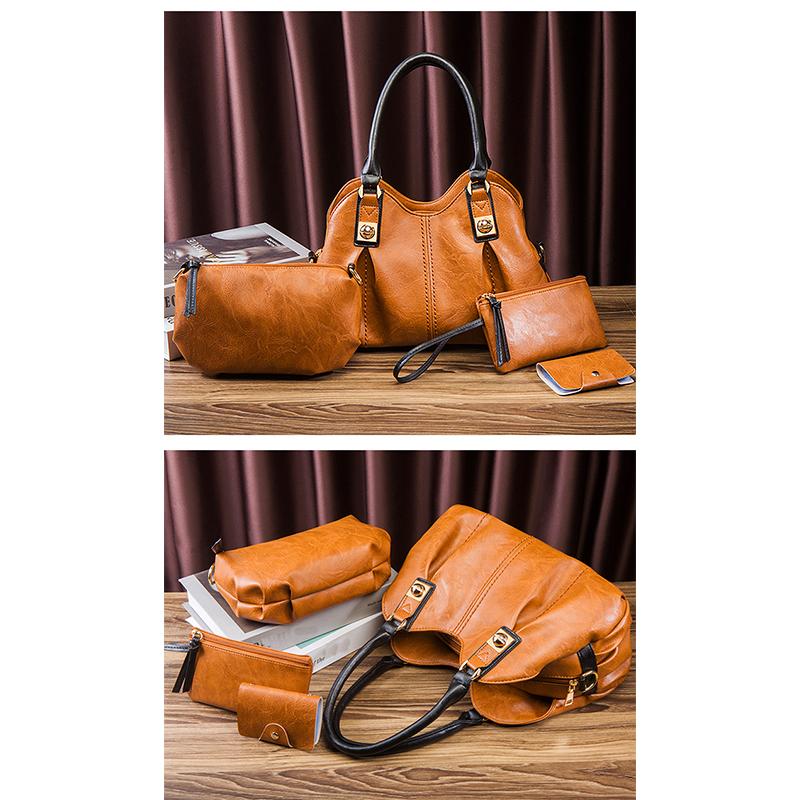 Купить Большие сумки через плечо, женские сумки на плечо, комплект из ...