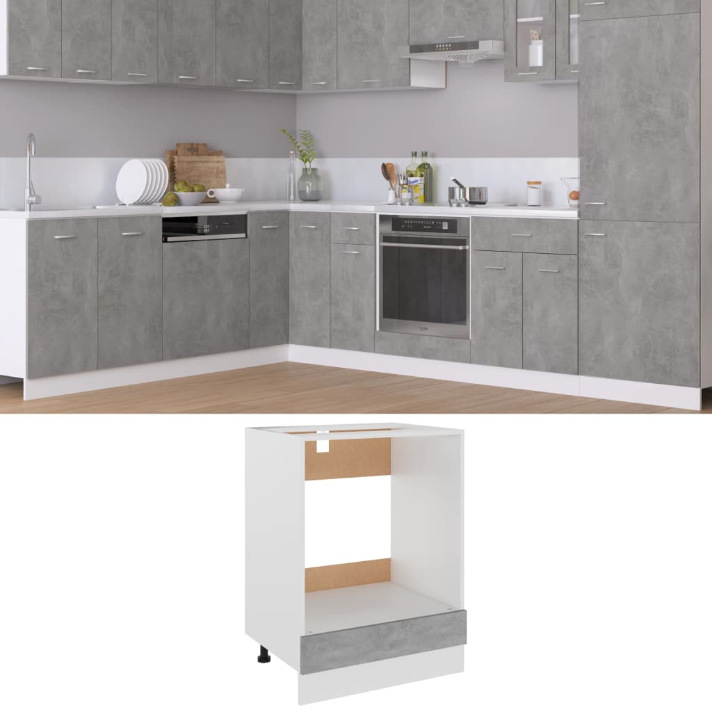 Backofen Aufbewahrungsschrank Lyon, Eingebauter Backofen Aufbewahrungsschrank, Stauraum, 60x46x81,5 Cm