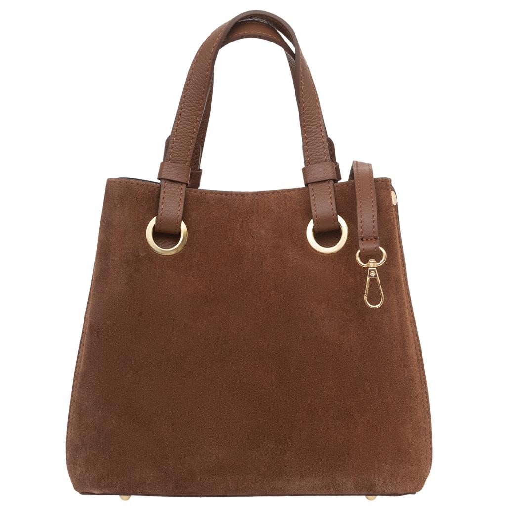 Vera Pelle Fonda Taupe Suede Women' Handbag