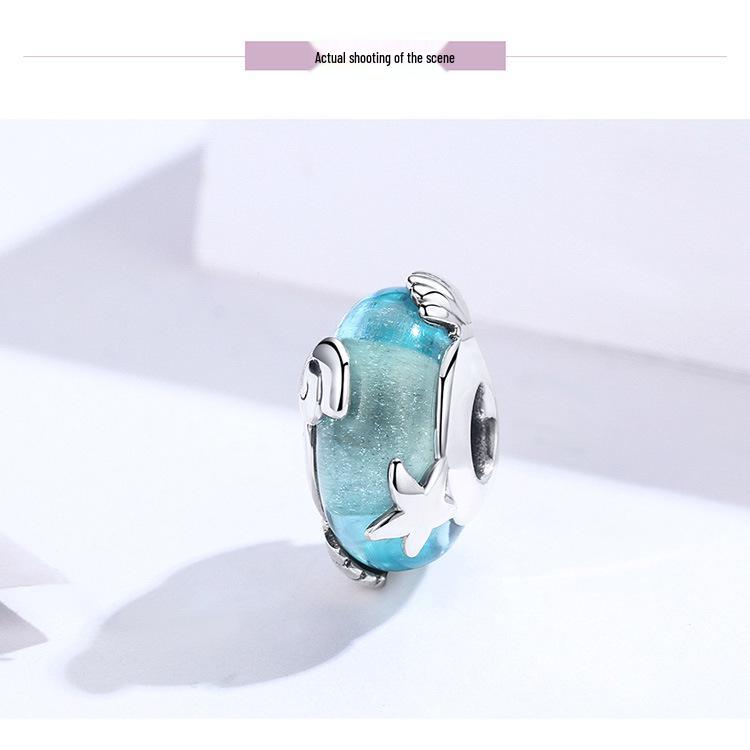 S925 Sterling Silver Ocean World Beaded Glass Jewelry
