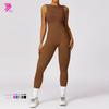 „Damski europejski i amerykański obcisły kombinezon do jogi: Projektowanie fitnessu i podnoszenia bioder"