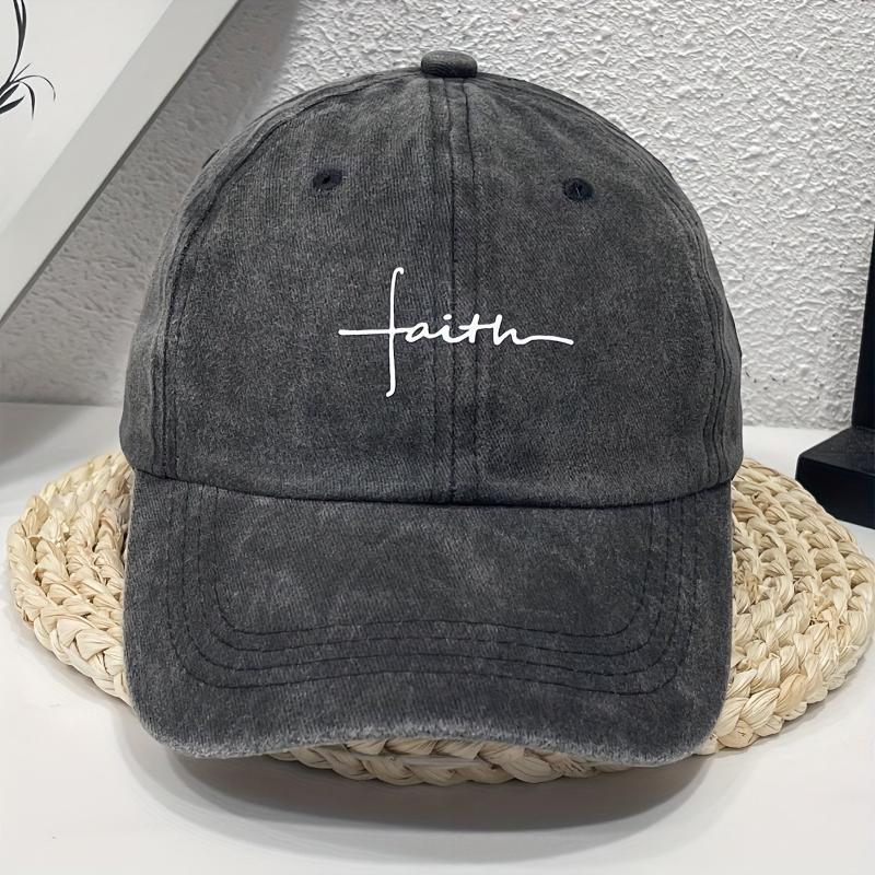 

Бейсболки Faith с принтом в стиле ретро, уличные, фэн-шуй, выстиранные и состаренные, для мужчин и женщин идеально подходят для повседневного использования на открытом воздухе.