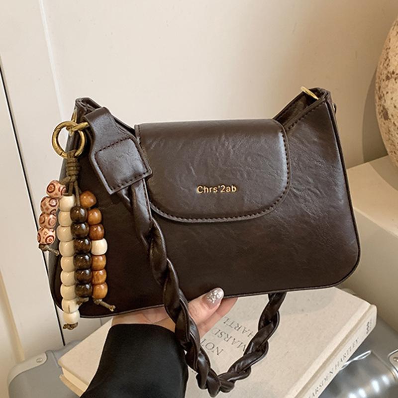 Fashionable and Simple One-shoulder Handbag for Commuting To Work and Winter New Women's Crossbody Small Square Bag