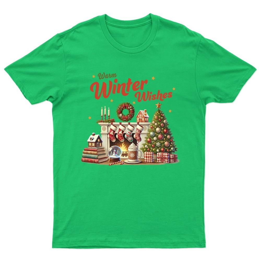 Warm Winter Wishes Christmas Holidays Unisexs TShirt Unisexs Graphic Unisex Top a S
