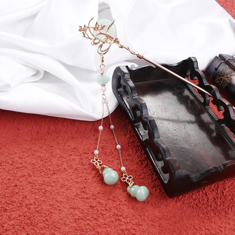 Vintage Headwear Tassel Pearl Bridal For Girls Hair Clip Korean Hanfu Hairpins Women Hair Sticks Chinese Hair Fork