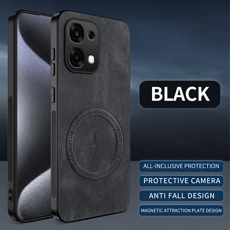 

Чехол из ПУ кожи для OPPO A6 Pro Роскошный Автомобильный Магнитный Жесткий Пластик Ударопрочный Защитный Чехол для Телефона for OPPO A6 Pro чёрный