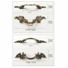 European Style Cabinet Door Handles Zinc Alloy Wardrobe Door Handles  For Wardrobe Installation